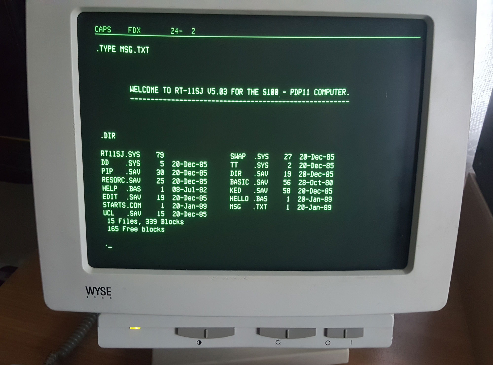RT11-wyse-terminal